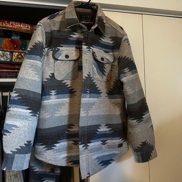 Men’s wool blend Aztec jacket - Picture 2 of 2